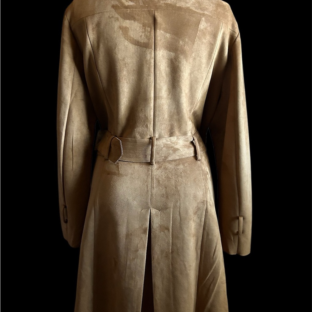 New York and Company Chic Brown Trench Coat EUC Size XL - Picture 4 of 14